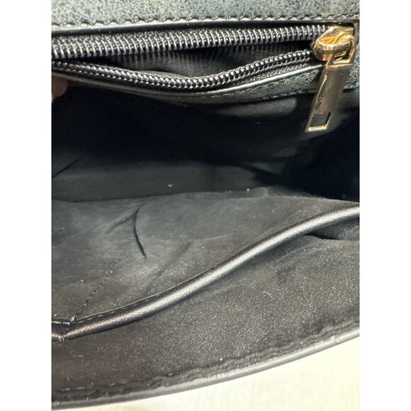 Steve Madden Gray Crossbody Saddle Bag Adjustable Strap Marbled Textured - Picture 6 of 6